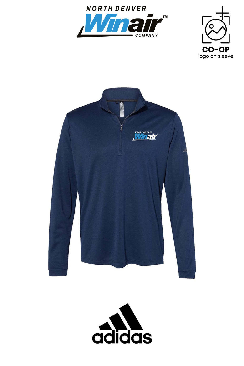 Adidas Mens Ultimate365 Lightweight Quarter-Zip Pullover - North Denver Winair