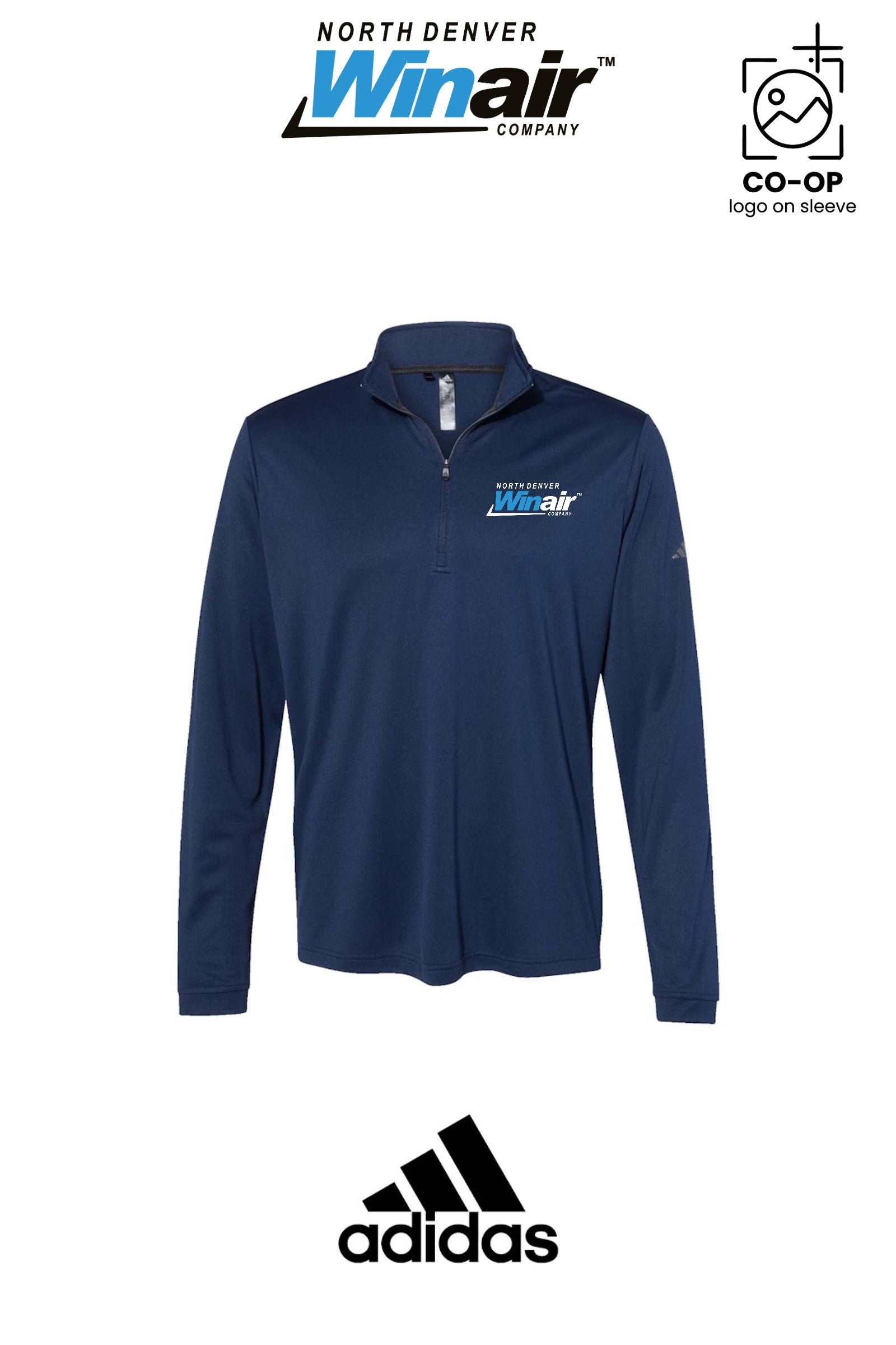 Adidas Mens Ultimate365 Lightweight Quarter-Zip Pullover - North Denver Winair