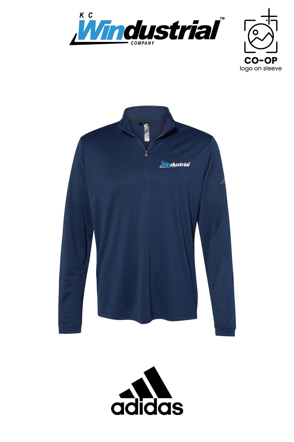 Adidas Mens Ultimate365 Lightweight Quarter-Zip Pullover - KC Windustrial