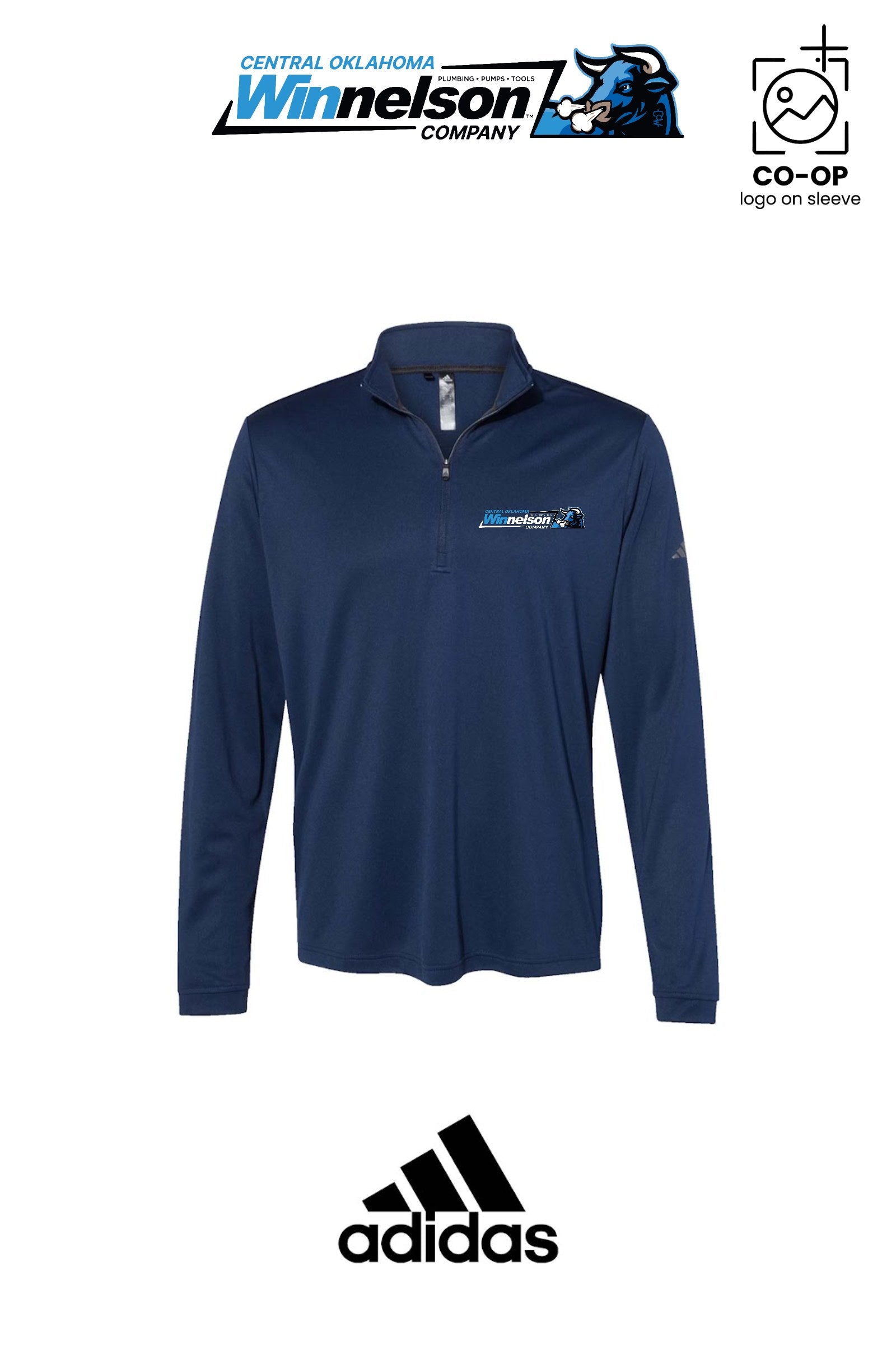 Adidas Mens Ultimate365 Lightweight Quarter-Zip Pullover - Winnelson Central Oklahoma