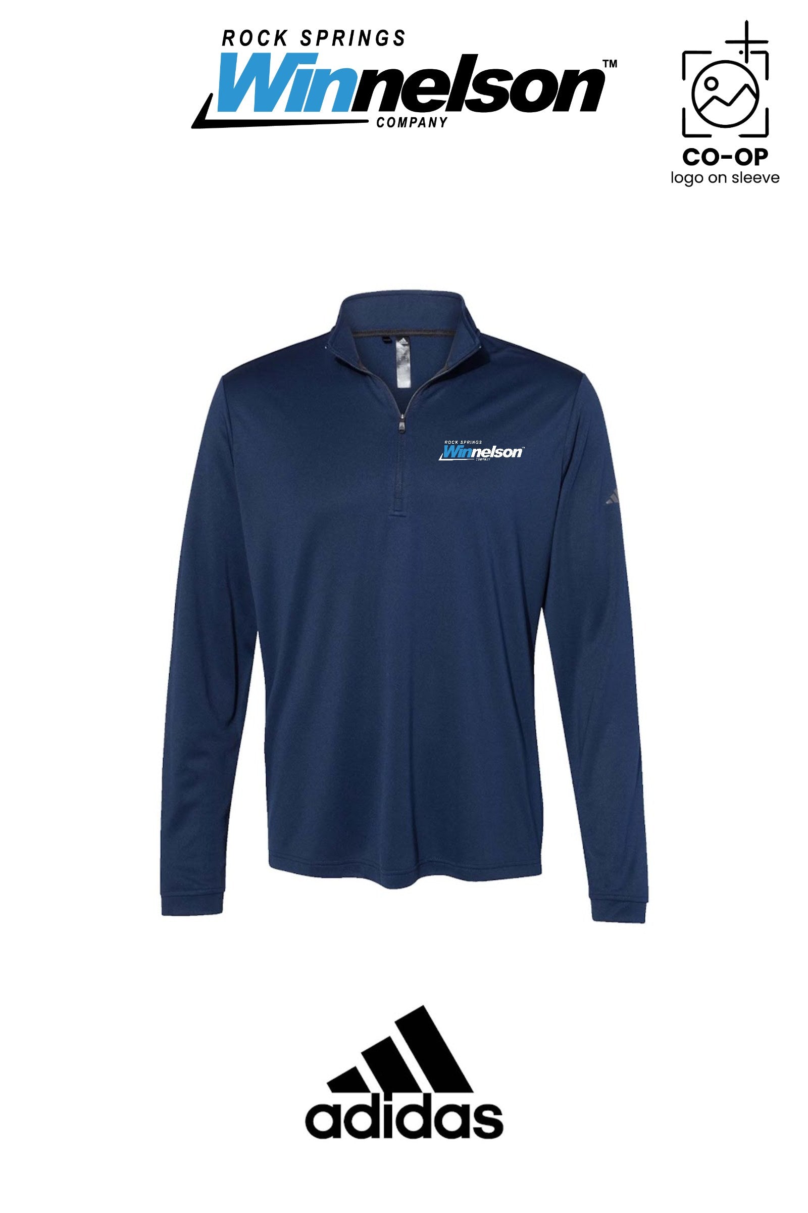 Adidas Mens Ultimate365 Lightweight Quarter-Zip Pullover - Rock Springs Winnelson