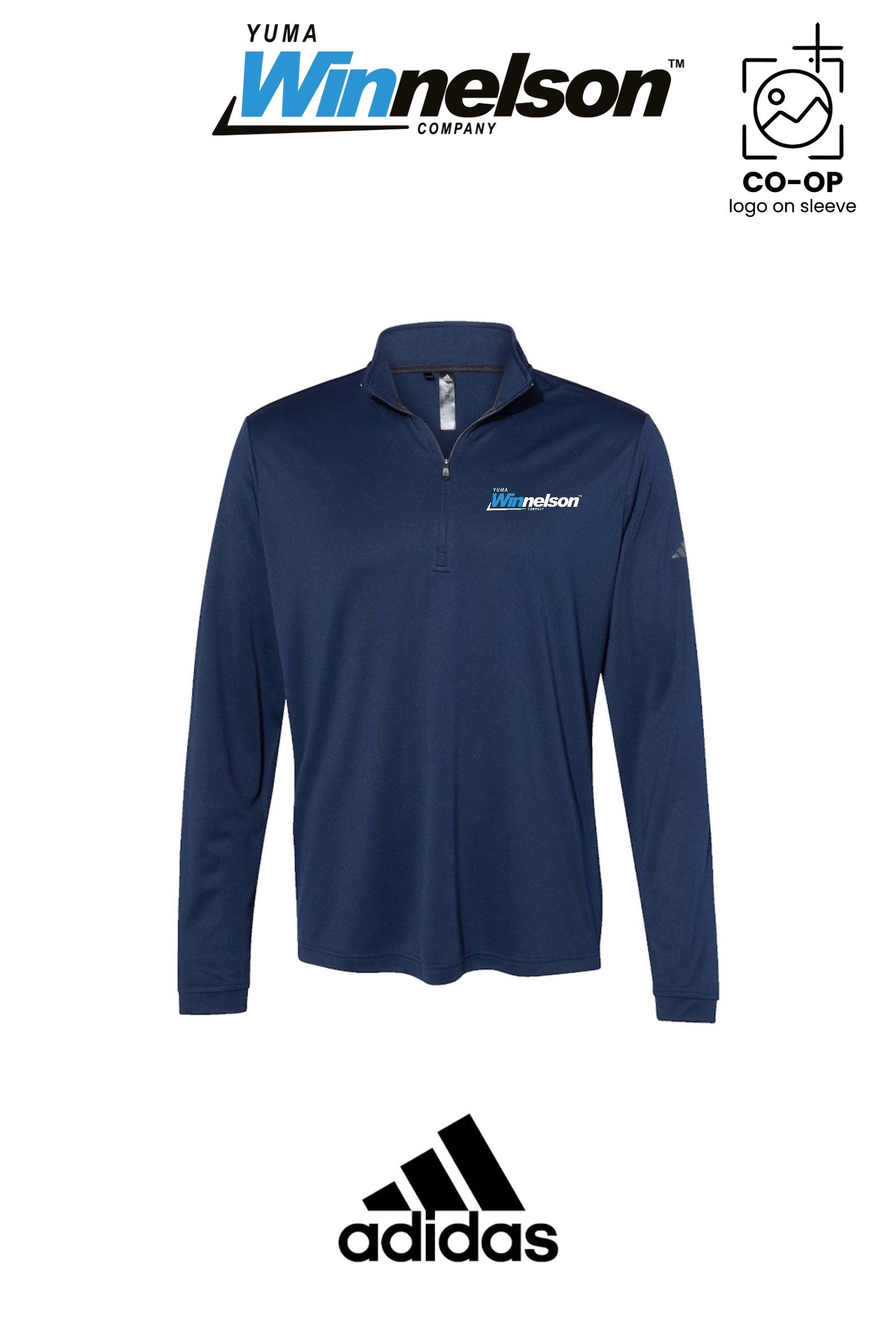 Adidas Mens Ultimate365 Lightweight Quarter-Zip Pullover - Yuma Winnelson