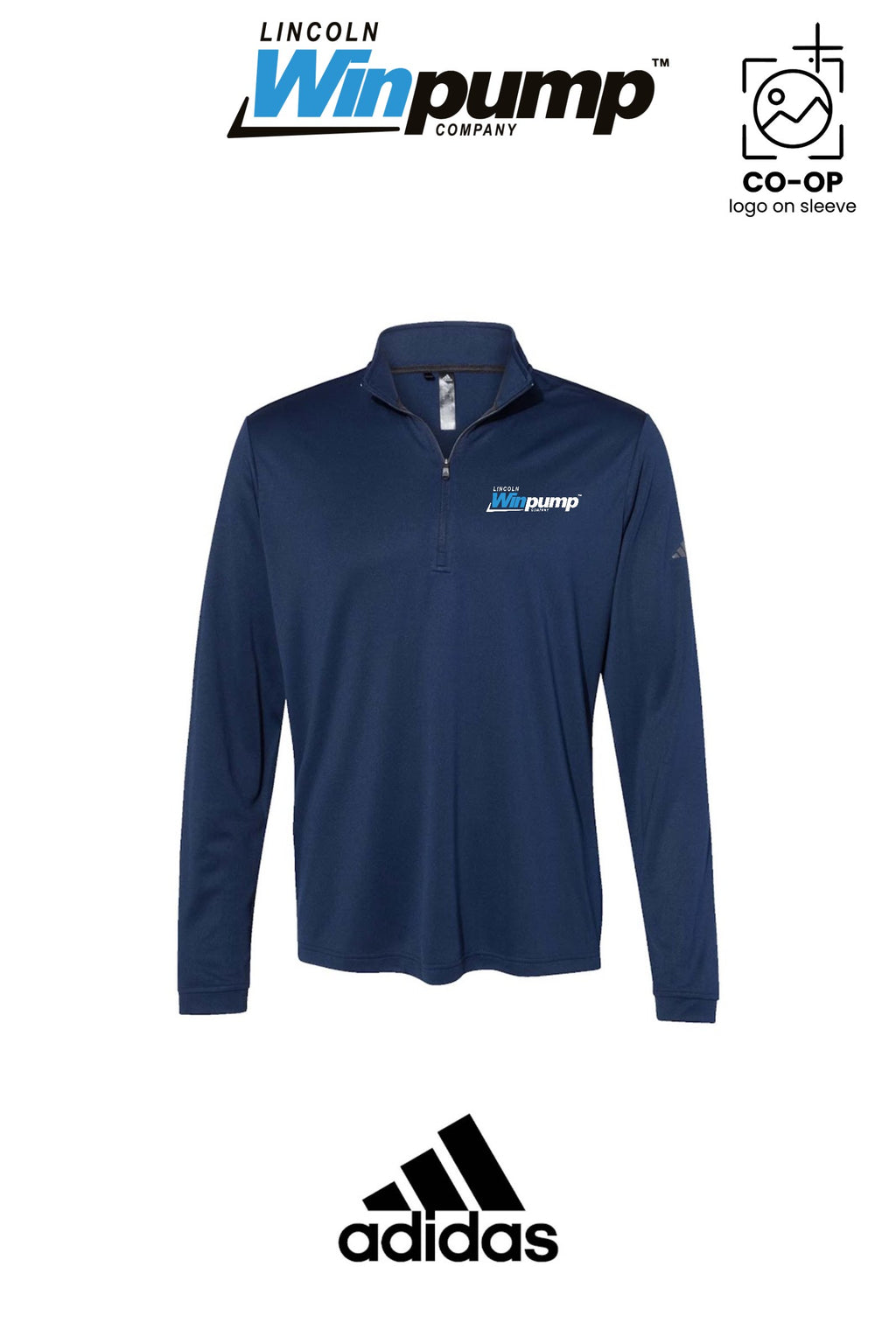 Adidas Mens Ultimate365 Lightweight Quarter-Zip Pullover - Lincoln Winpump