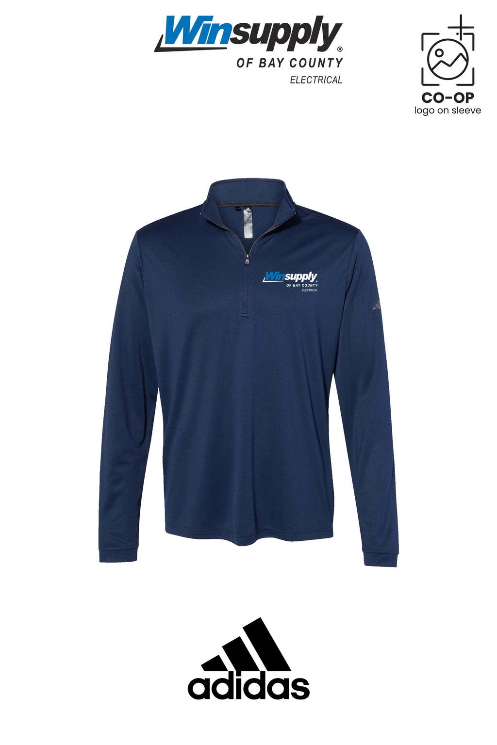 Adidas Mens Ultimate365 Lightweight Quarter-Zip Pullover - Winsupply Bay County FL