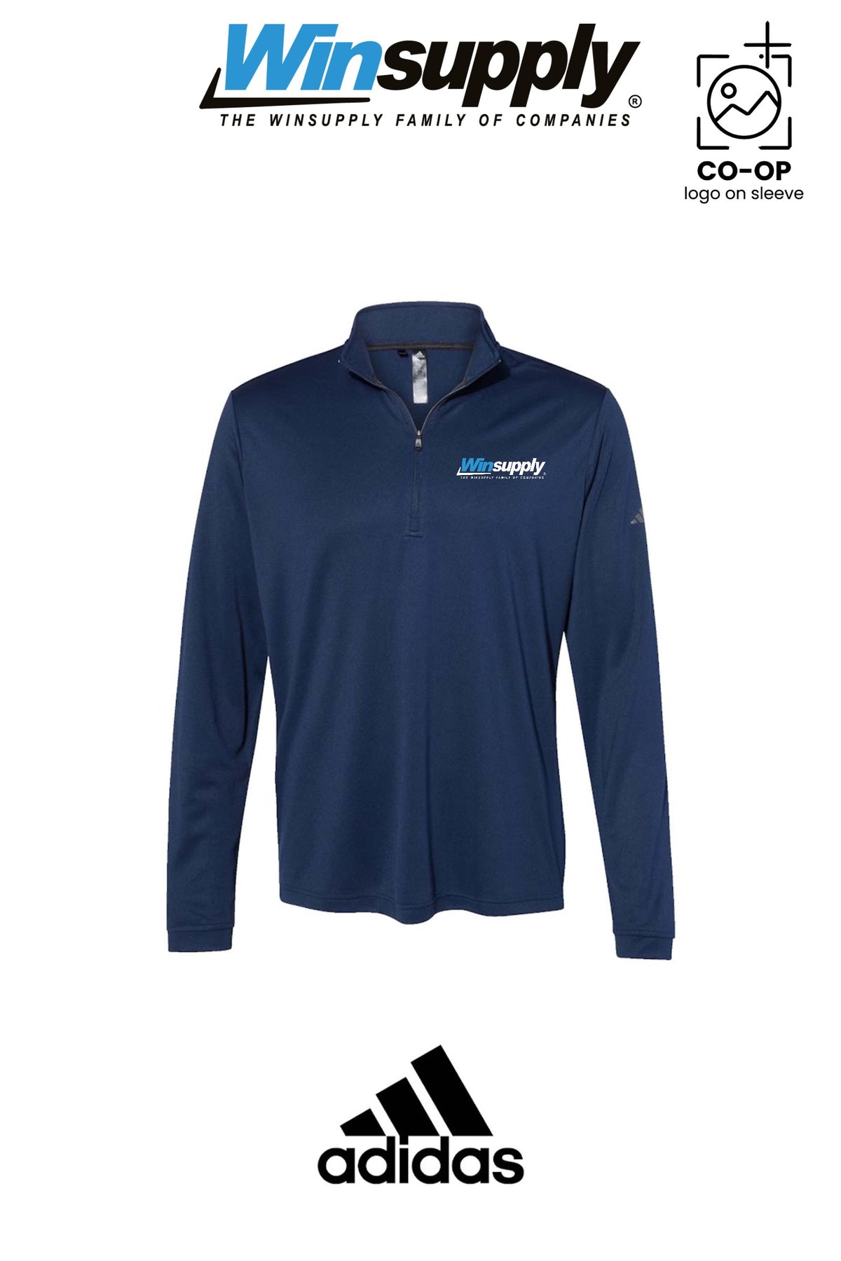 Adidas Mens Ultimate365 Lightweight Quarter-Zip Pullover - Winsupply of Coraopolis