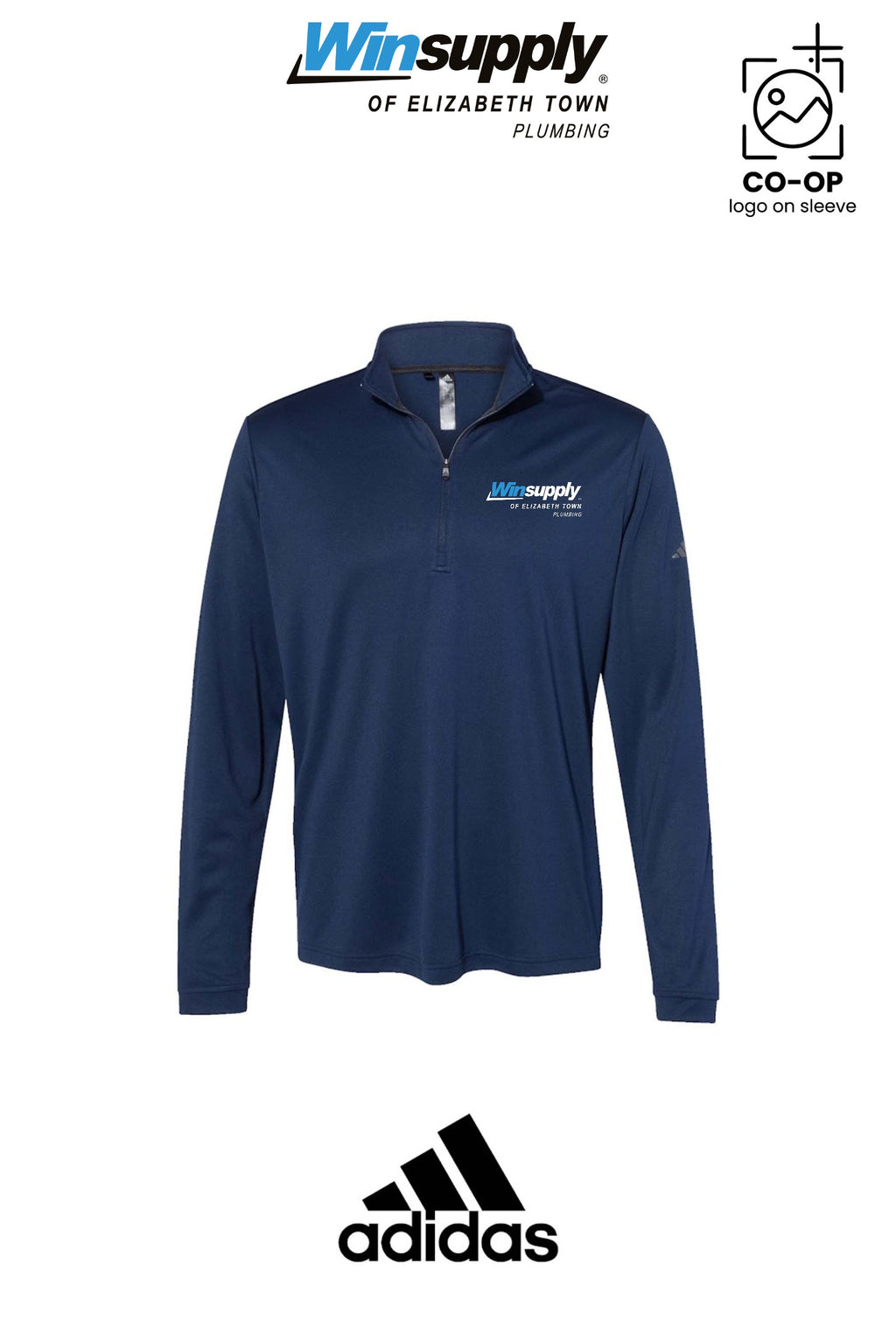 Adidas Mens Ultimate365 Lightweight Quarter-Zip Pullover - Winsupply of Elizabethtown