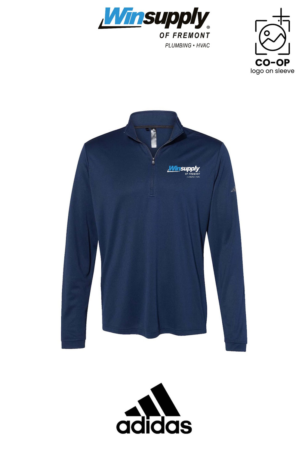 Adidas Mens Ultimate365 Lightweight Quarter-Zip Pullover - Winsupply of Fremont