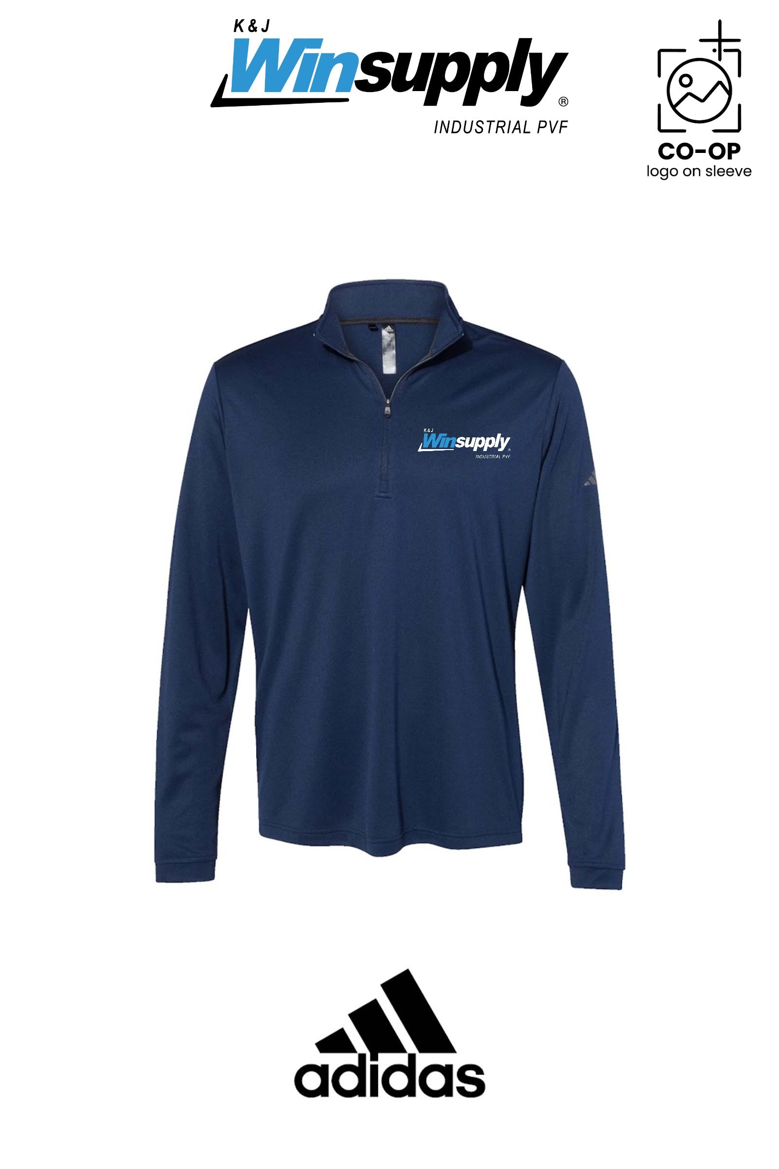 Adidas Mens Ultimate365 Lightweight Quarter-Zip Pullover - K & J Winsupply, Industrial PVF