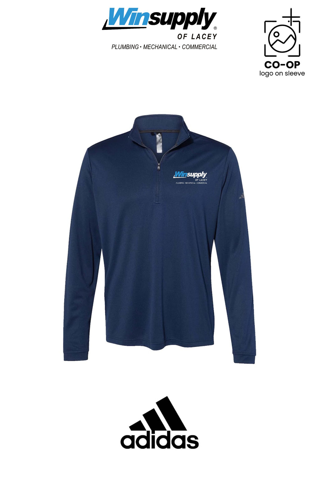 Adidas Mens Ultimate365 Lightweight Quarter-Zip Pullover - Winsupply of Lacey
