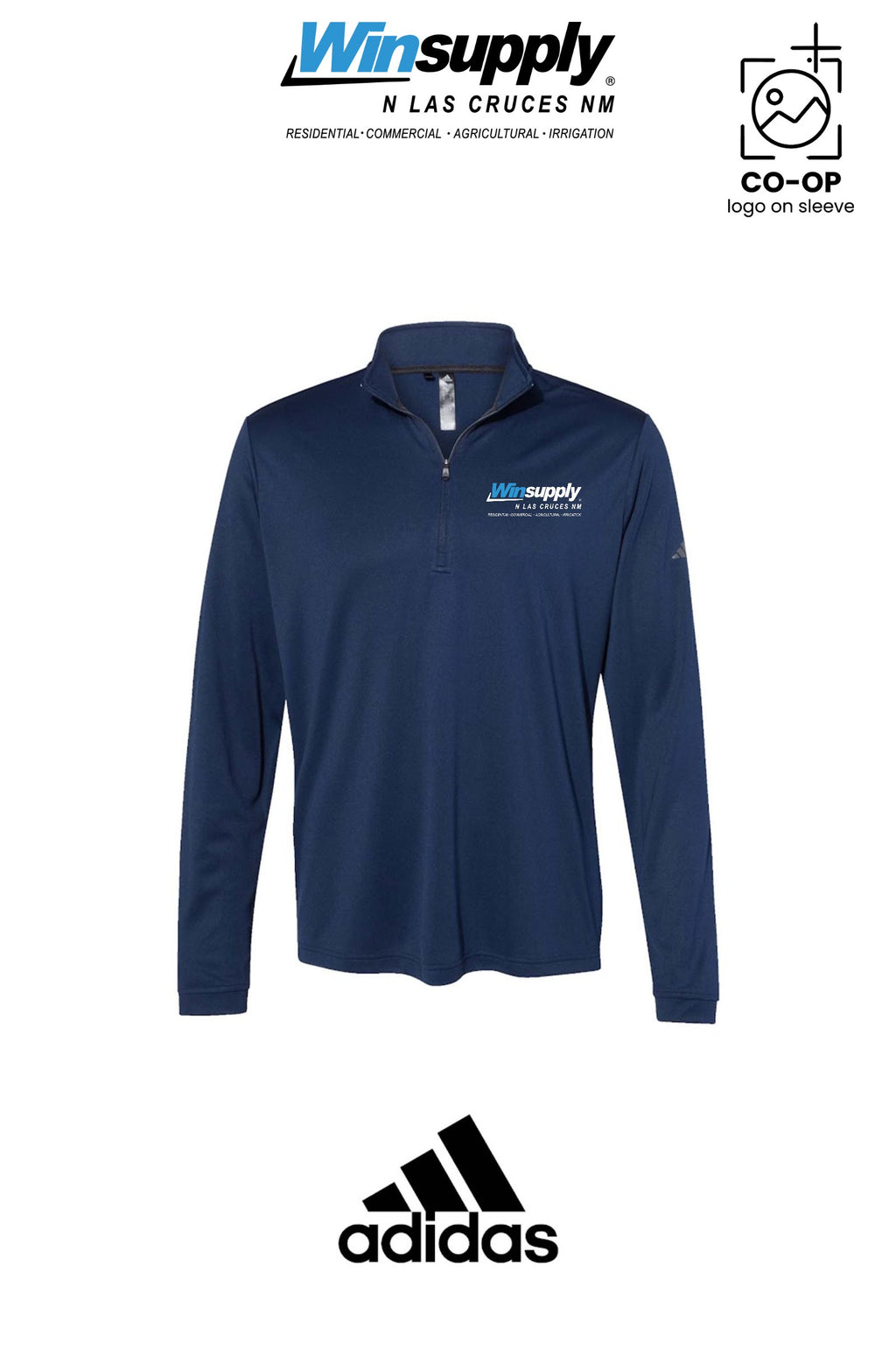 Adidas Mens Ultimate365 Lightweight Quarter-Zip Pullover - Winsupply N Las Cruces NM