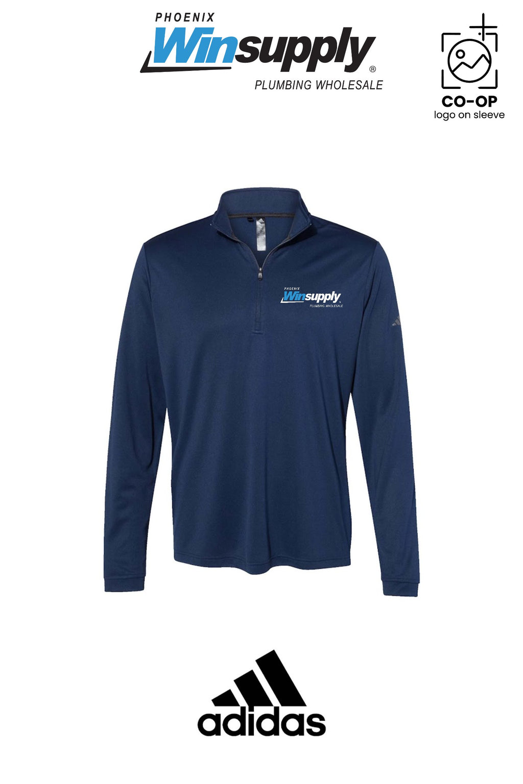 Adidas Mens Ultimate365 Lightweight Quarter-Zip Pullover - Phoenix Winsupply