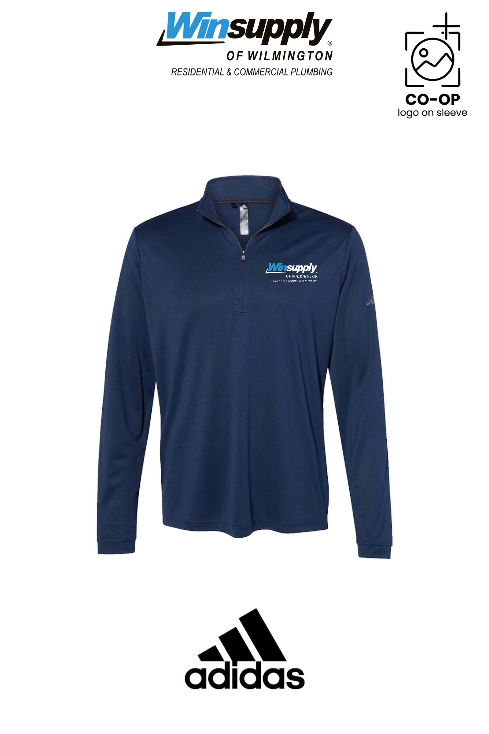 Adidas Mens Ultimate365 Lightweight Quarter-Zip Pullover - Winsupply of Wilmington