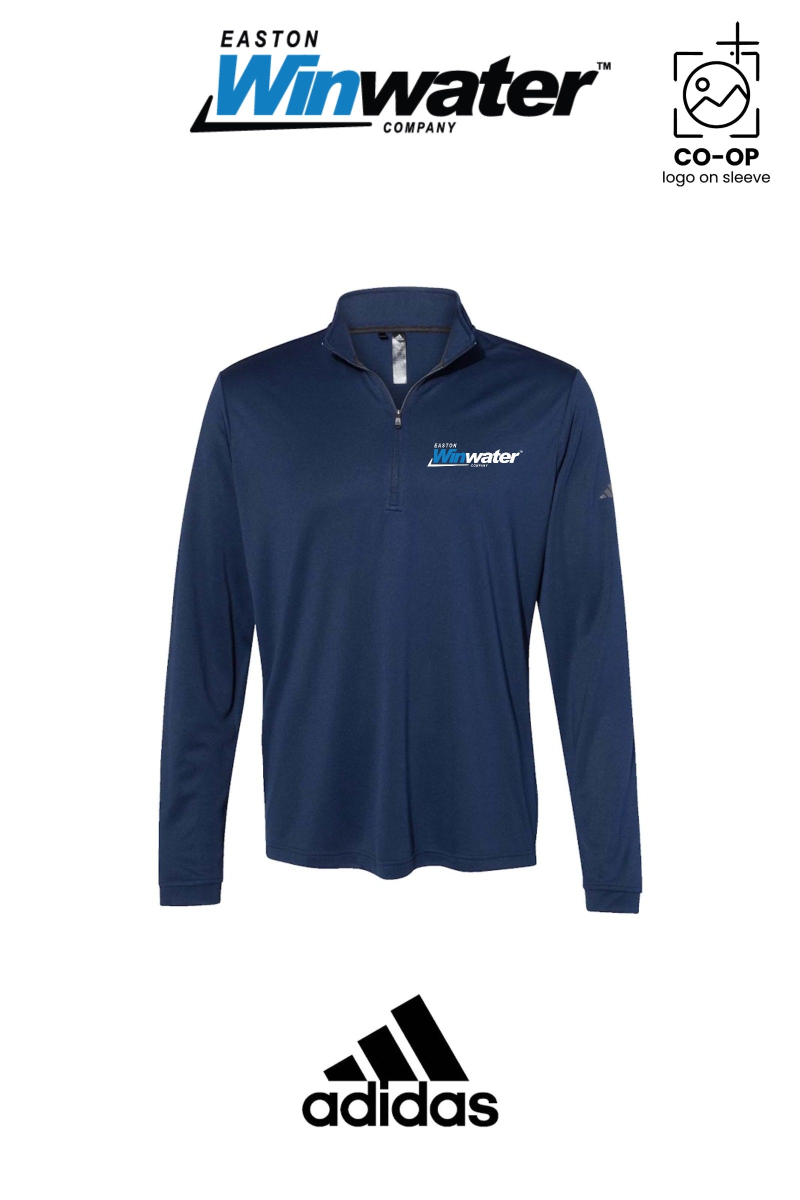 Adidas Mens Ultimate365 Lightweight Quarter-Zip Pullover - Easton Winwater