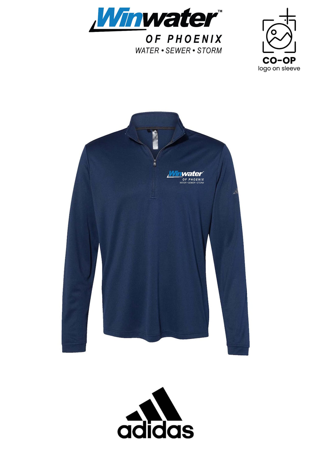 Adidas Mens Ultimate365 Lightweight Quarter-Zip Pullover - Winwater of Phoenix
