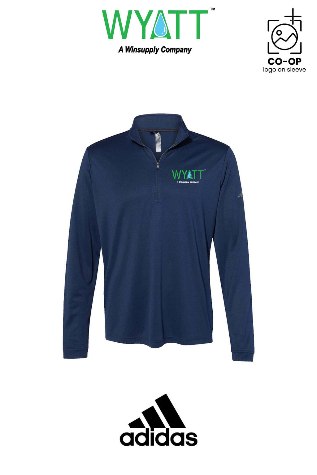 Adidas Mens Ultimate365 Lightweight Quarter-Zip Pullover - Wyatt Irrigation of Santa Rosa