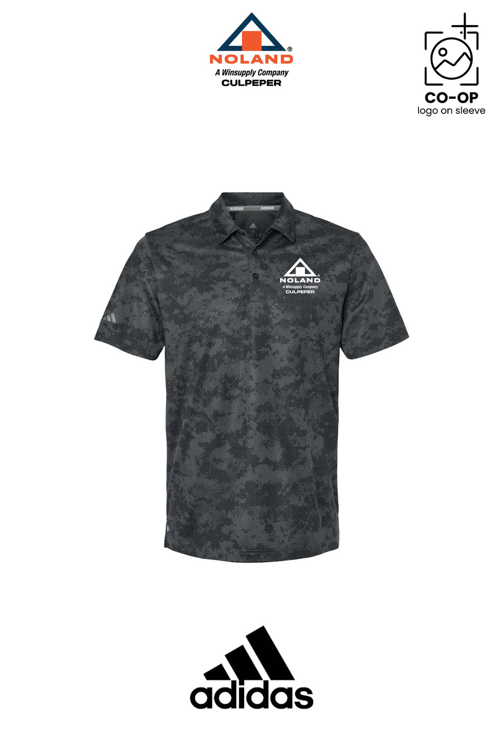 Adidas Mens All Over Camo Print Polo - Culpeper Noland