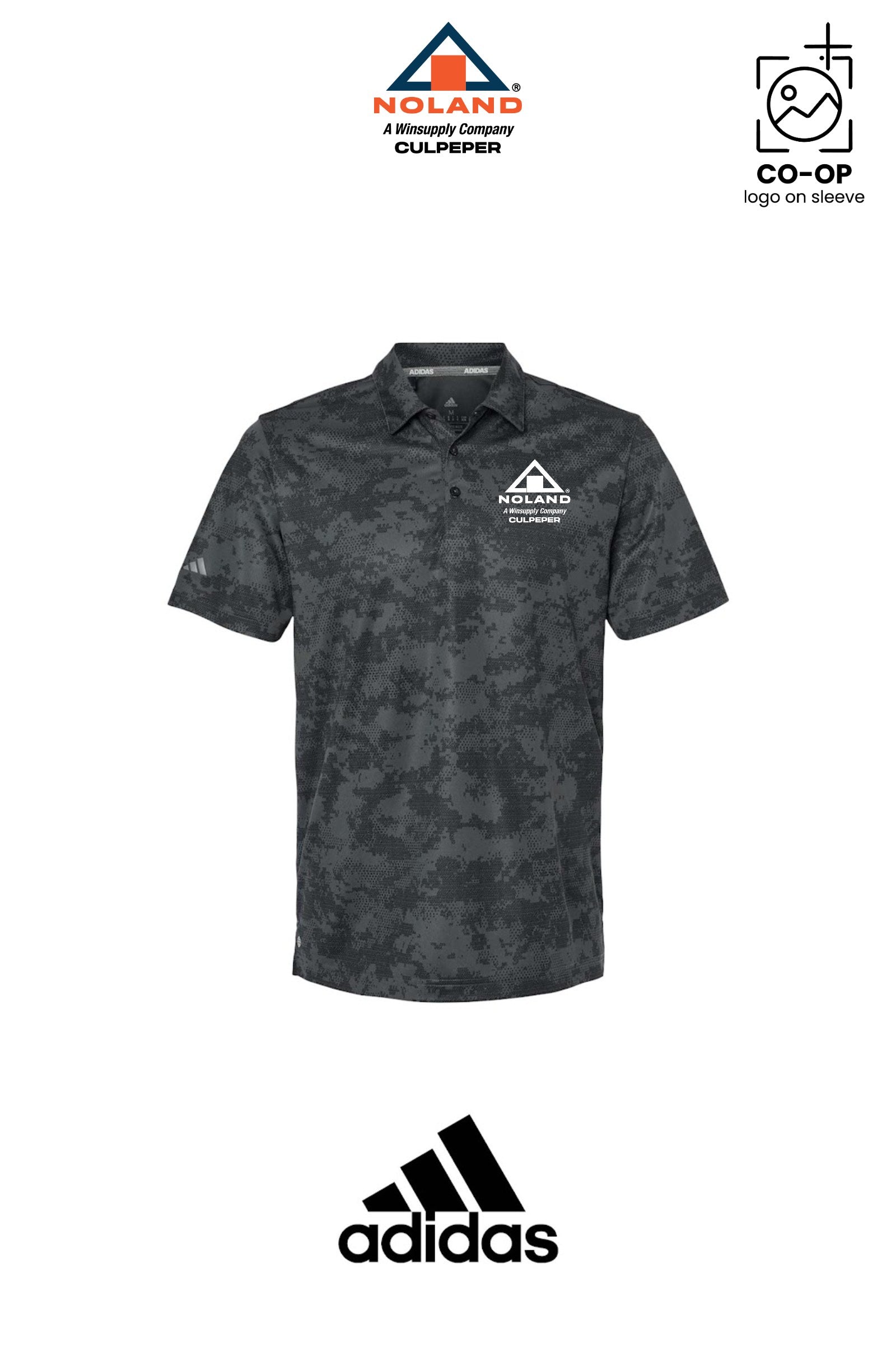 Adidas Mens All Over Camo Print Polo - Culpeper Noland