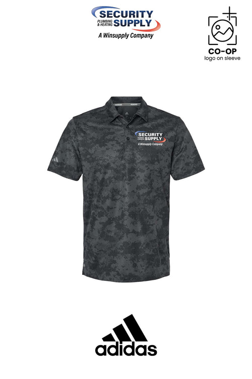 Adidas Mens All Over Camo Print Polo - SPHS Watertown