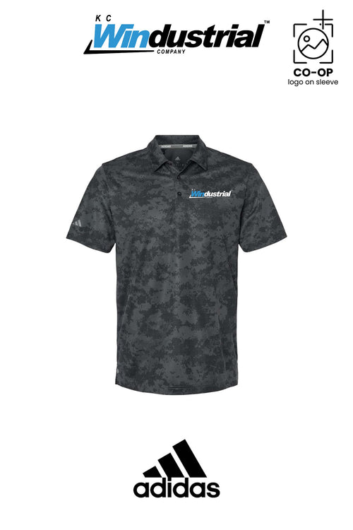 Adidas Mens All Over Camo Print Polo - KC Windustrial
