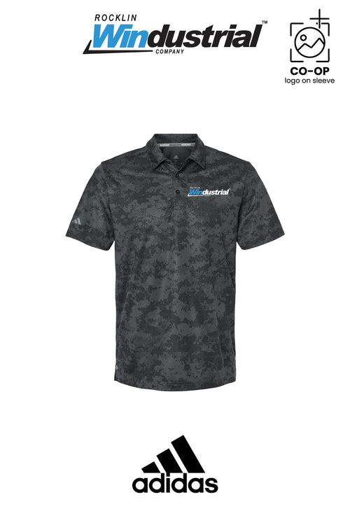 Adidas Mens All Over Camo Print Polo - Rocklin Windustrial