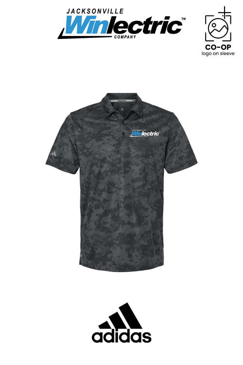 Adidas Mens All Over Camo Print Polo - Jacksonville Winlectric