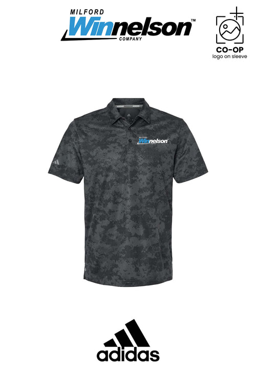 Adidas Mens All Over Camo Print Polo - Milford Winnelson
