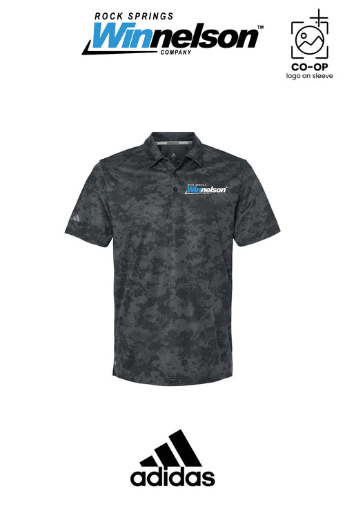 Adidas Mens All Over Camo Print Polo - Rock Springs Winnelson