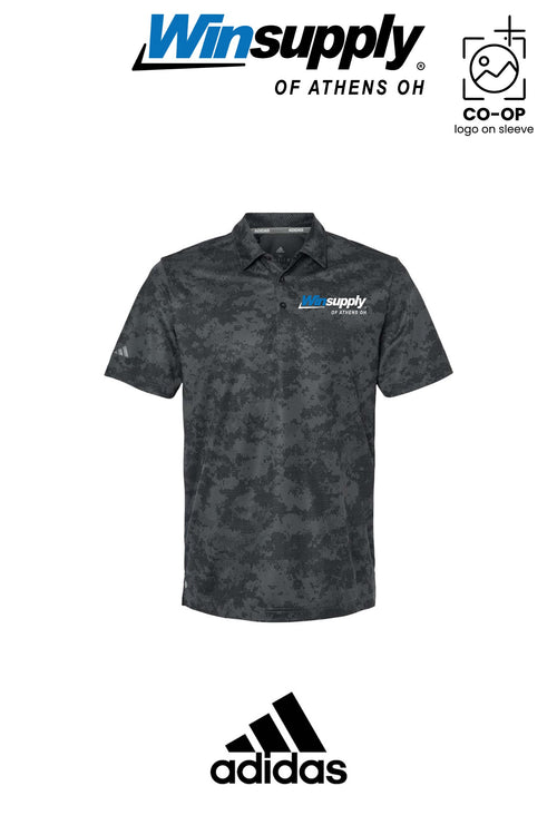 Adidas Mens All Over Camo Print Polo - Winsupply of Athens OH