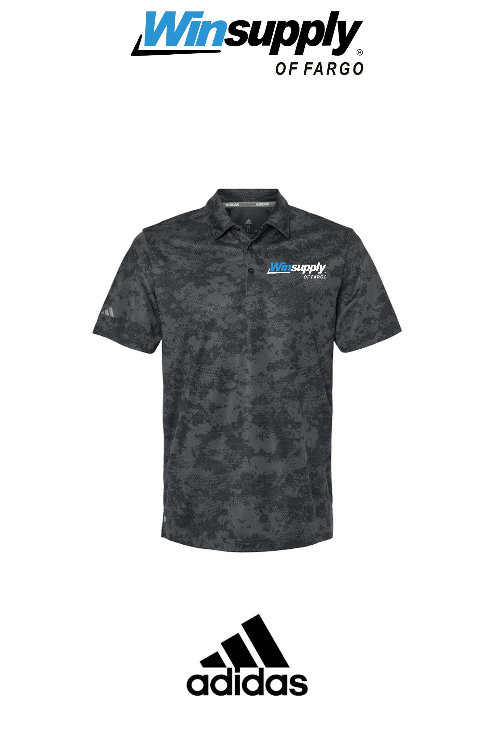 Adidas Mens All Over Camo Print Polo - Winsupply of Fargo