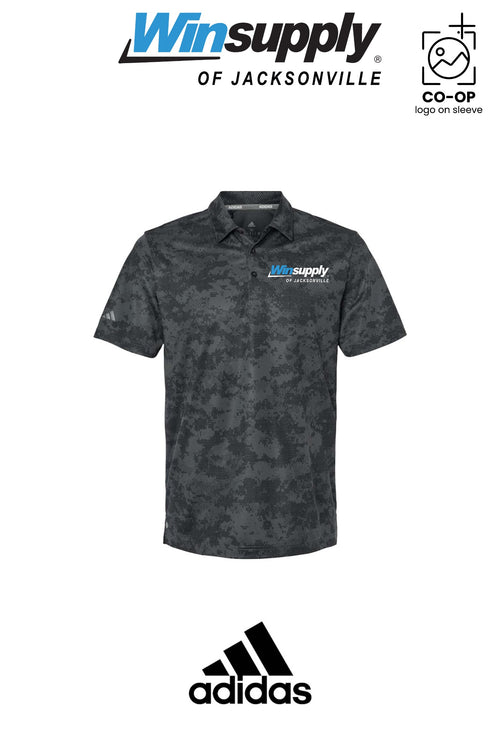 Adidas Mens All Over Camo Print Polo - Winsupply of Jacksonville