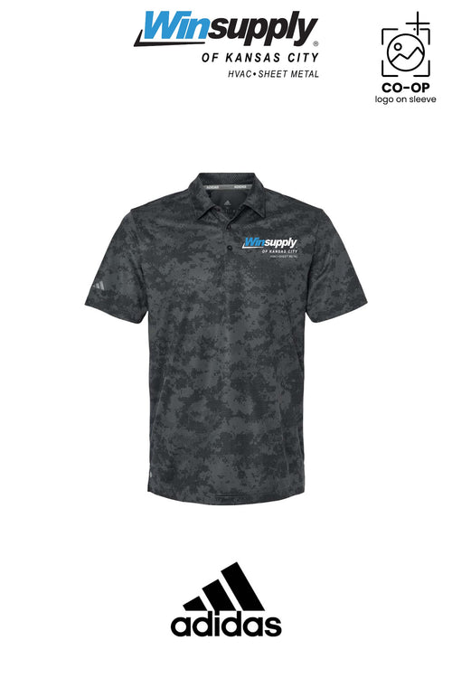 Adidas Mens All Over Camo Print Polo - Winsupply of Kansas City