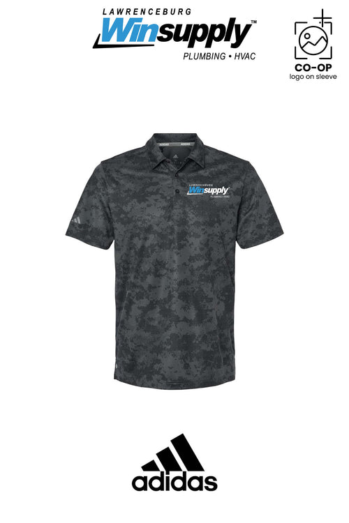 Adidas Mens All Over Camo Print Polo - Lawrenceburg Winsupply