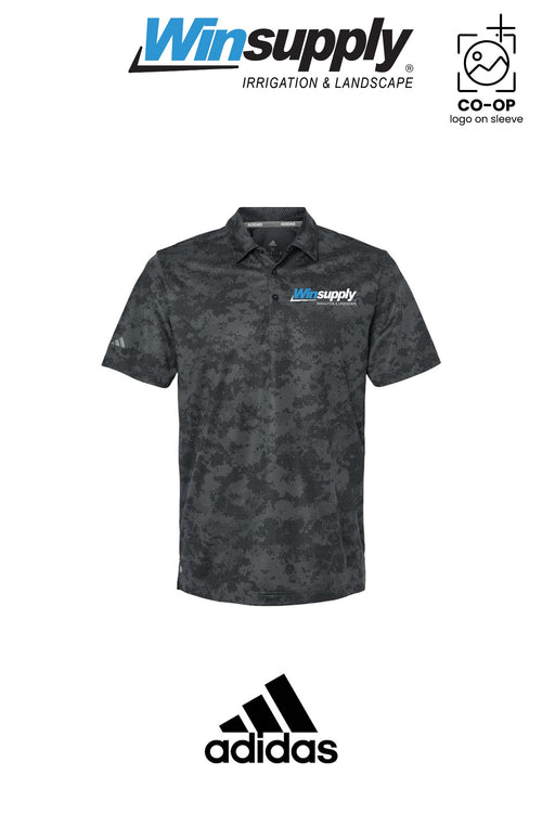 Adidas Mens All Over Camo Print Polo - Winsupply NE Albuquerque NM Co.