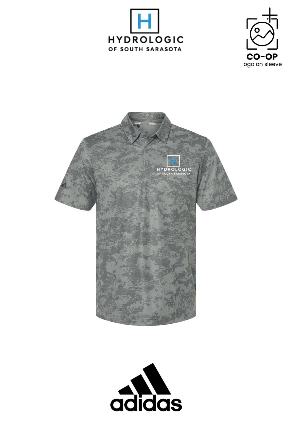 Adidas Mens All Over Camo Print Polo - Winsupply Sarasota FL Co.