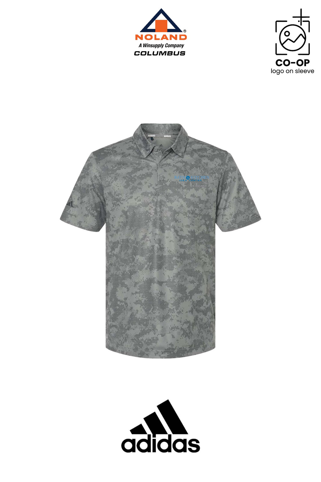 Adidas Mens All Over Camo Print Polo - Columbus Noland