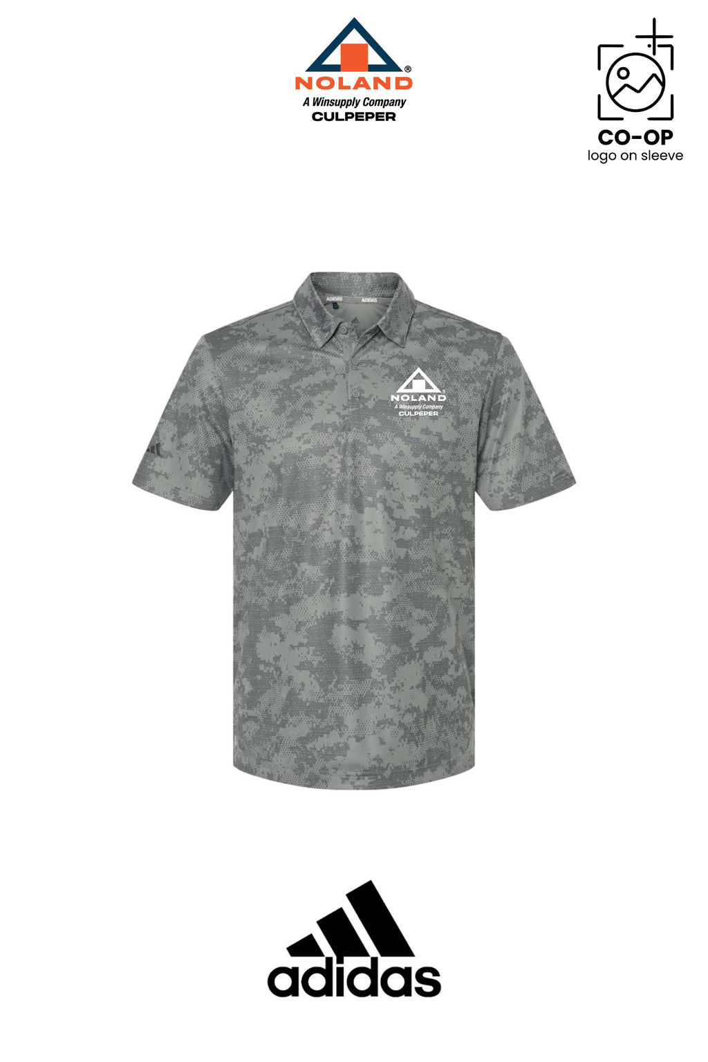 Adidas Mens All Over Camo Print Polo - Culpeper Noland