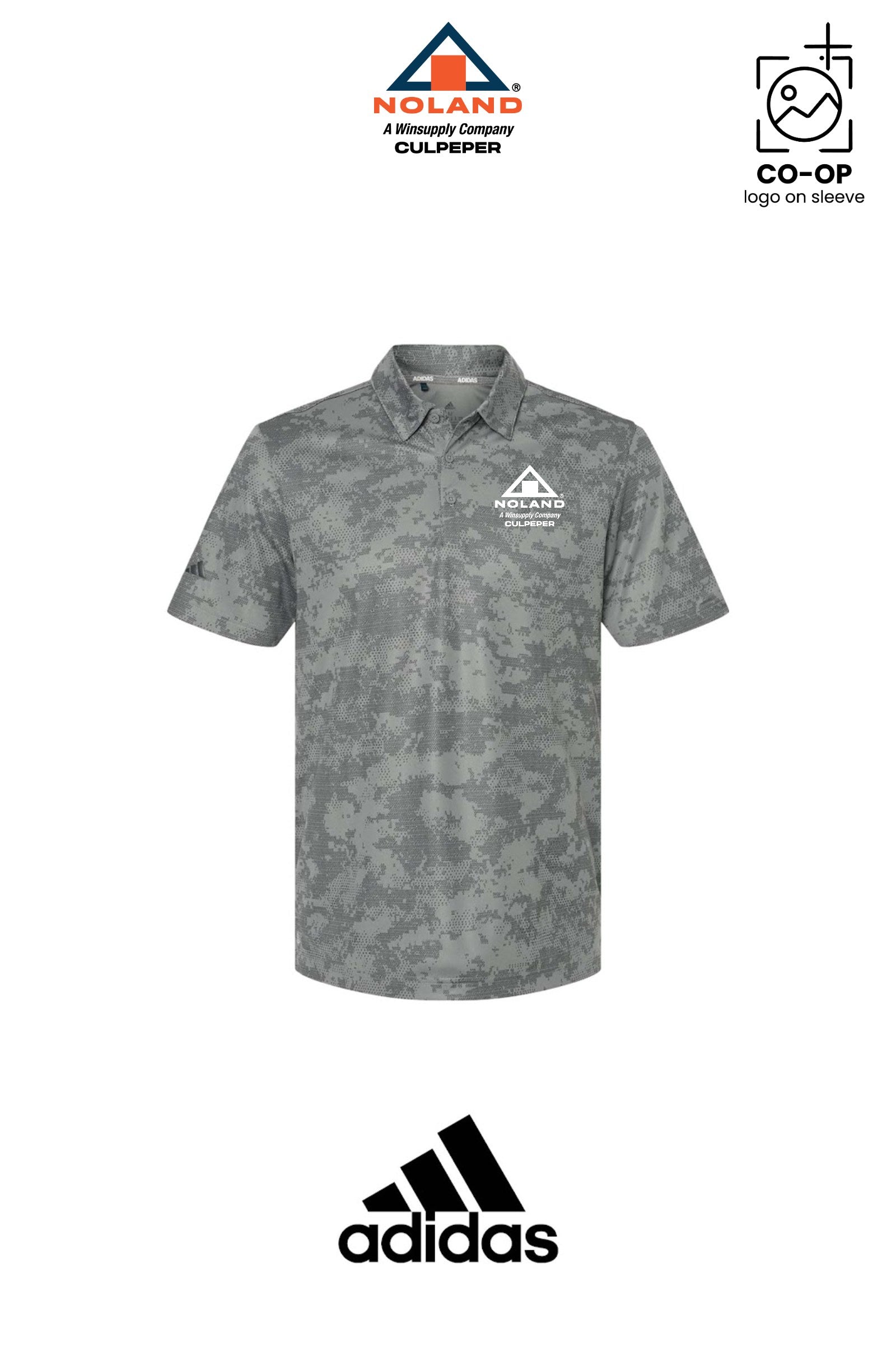 Adidas Mens All Over Camo Print Polo - Culpeper Noland