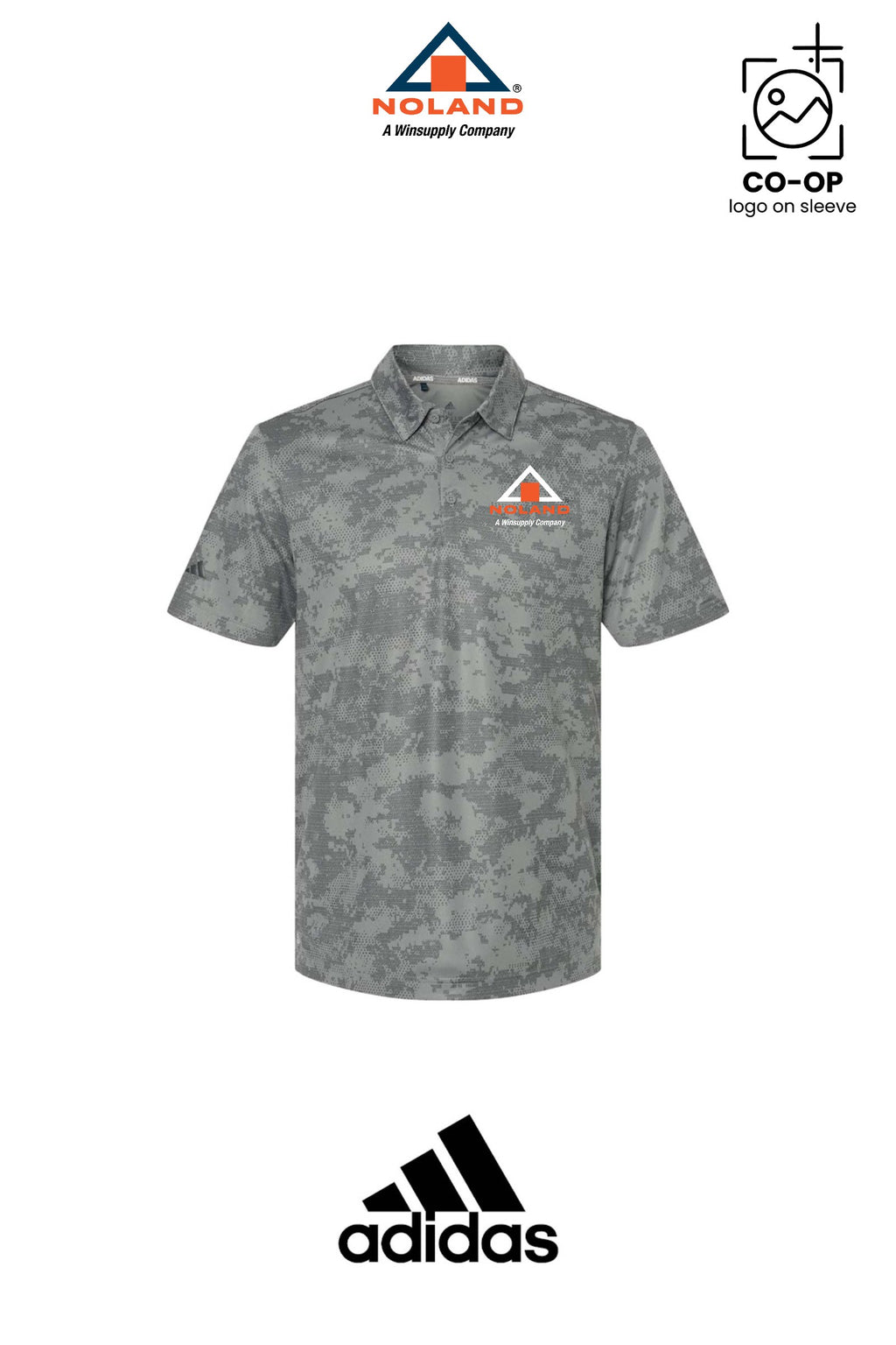 Adidas Mens All Over Camo Print Polo - Harrison Noland
