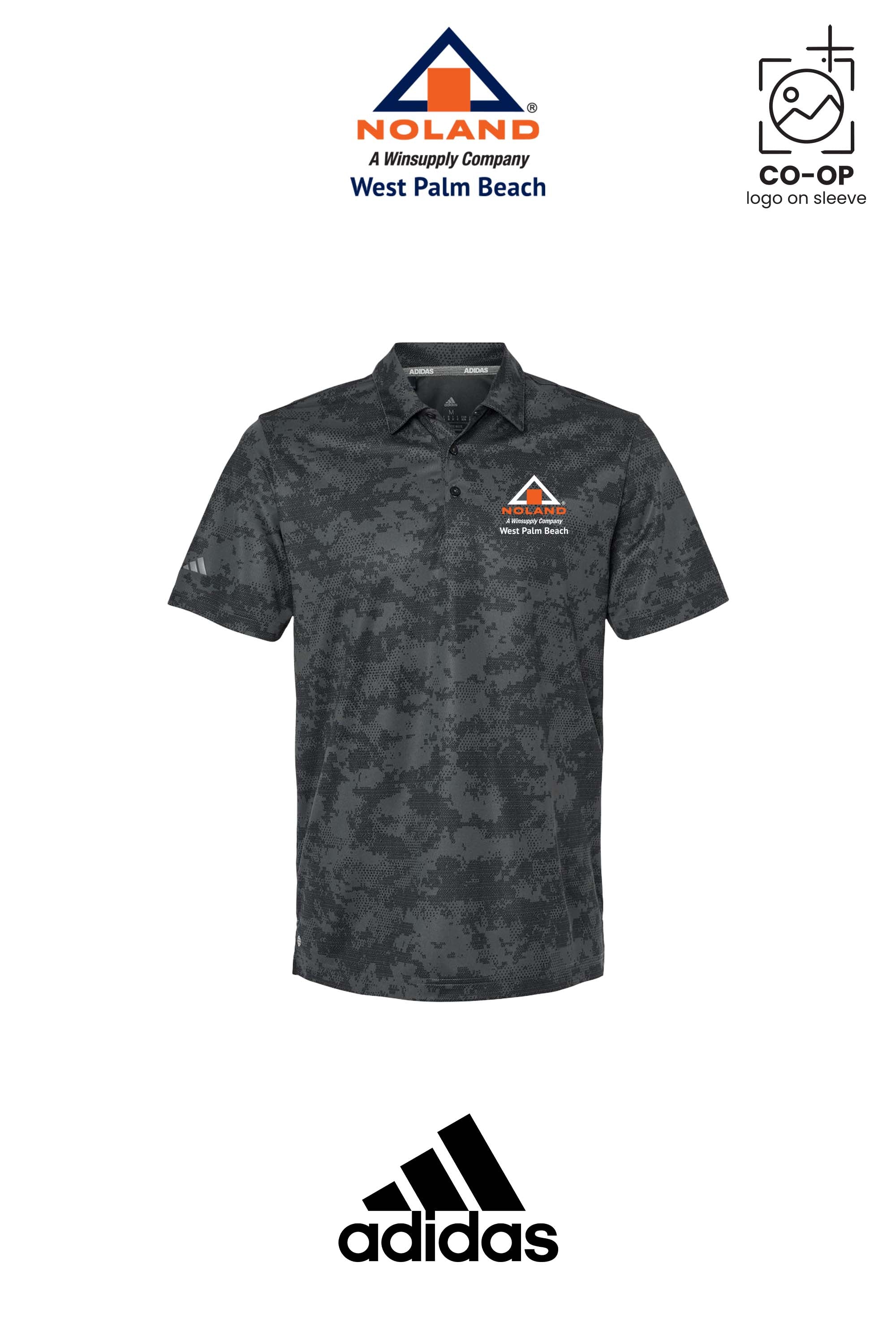 Adidas Mens All Over Camo Print Polo - Noland West Palm Beach