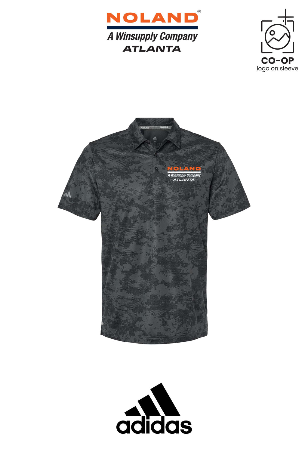 Adidas Mens All Over Camo Print Polo - Atlanta Noland