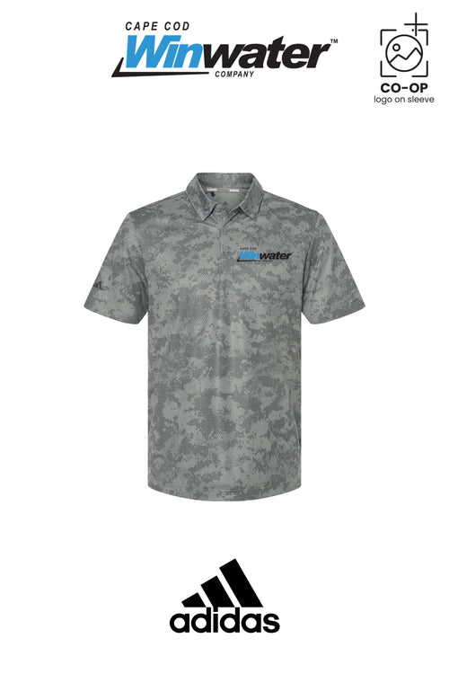 Adidas Mens All Over Camo Print Polo - Winwater Cape Cod