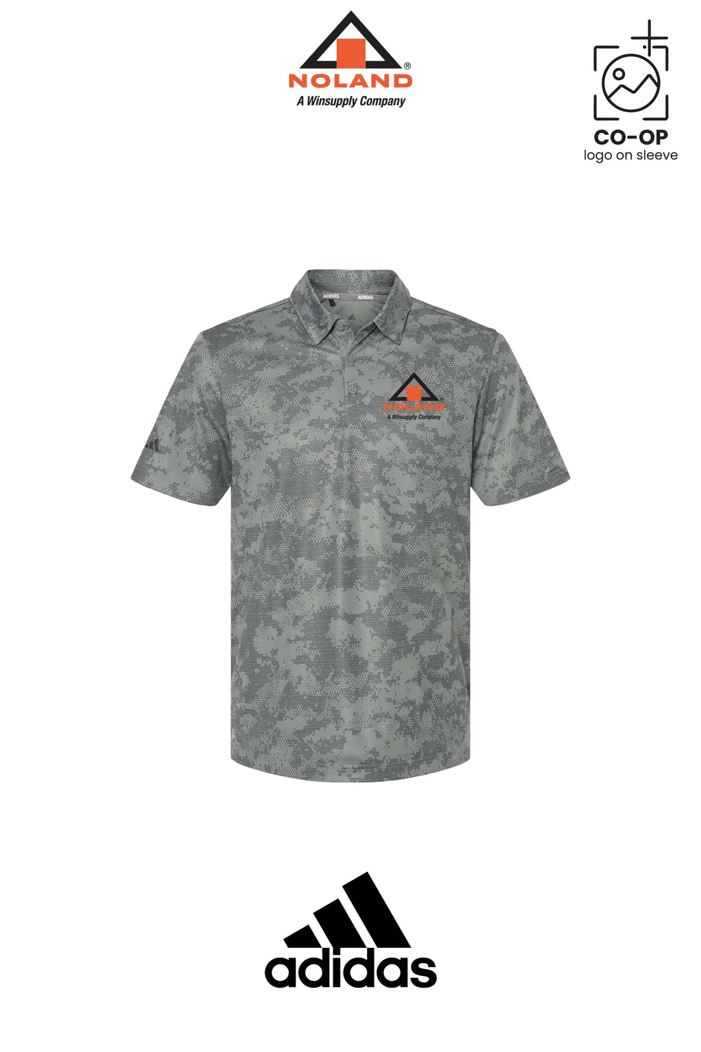 Adidas Mens All Over Camo Print Polo - Noland of Augusta GA