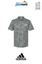 Adidas Mens All Over Camo Print Polo - Winsupply Emerald City
