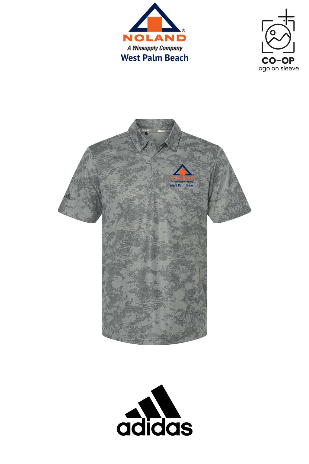 Adidas Mens All Over Camo Print Polo - Noland West Palm Beach
