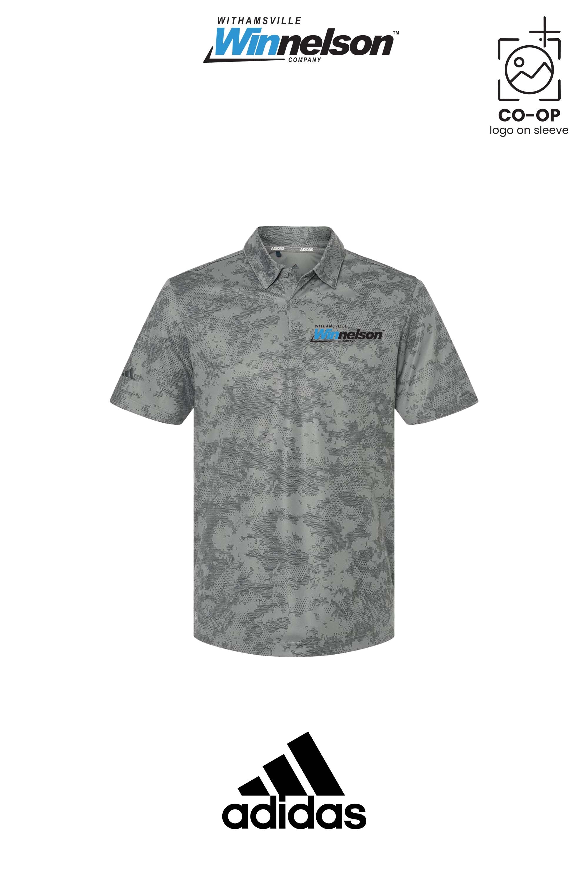 Adidas Mens All Over Camo Print Polo - Withamsville Winnelson