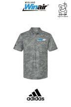 Adidas Mens All Over Camo Print Polo - Midland Winair