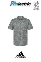 Adidas Mens All Over Camo Print Polo - Graves Winlectric