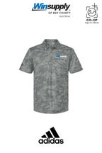 Adidas Mens All Over Camo Print Polo - Winsupply Bay County FL