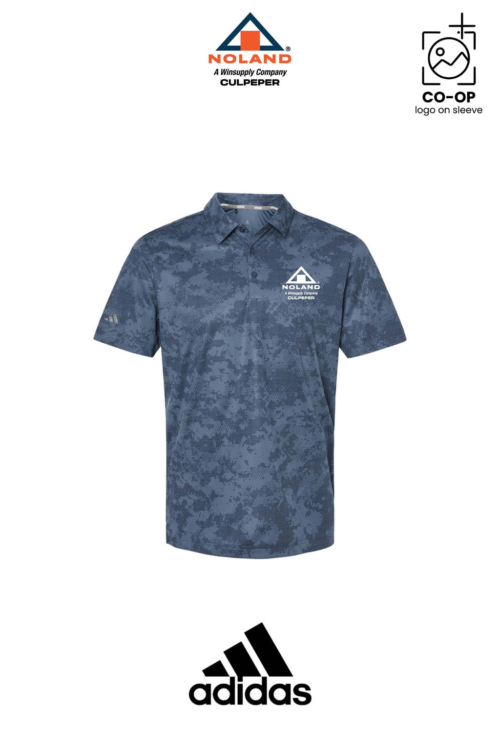 Adidas Mens All Over Camo Print Polo - Culpeper Noland