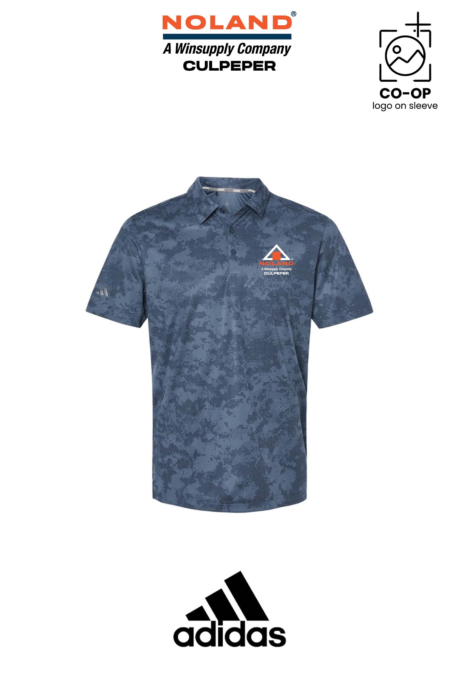 Adidas Mens All Over Camo Print Polo - Culpeper Noland